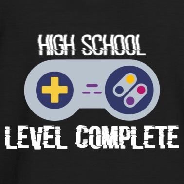 Abschluss Poloshirt - Highschool Level Online Abschluss Spruch Geschenk