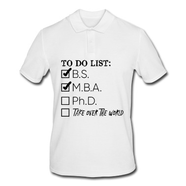 Abschluss Poloshirt - To do list PhD Abschluss Geschenk