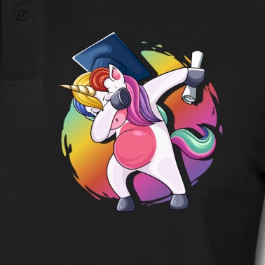 Abschluss Poloshirt - Abschluss Abi 2021 Dabbing Einhorn Geschenk