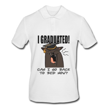 Abschluss Poloshirt - Abschluss Bachelor Lustig Katze Uni