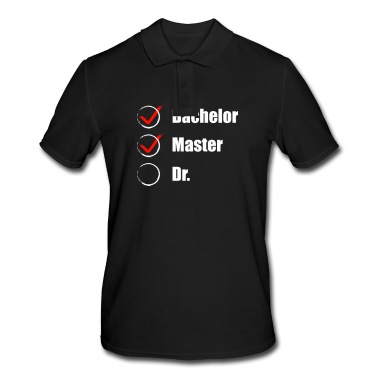 Abschluss Poloshirt - Master Abschluss Doktorand Checkliste Geschenkidee