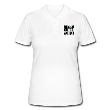 Abschluss Poloshirt - Straight Outta School Abschluss Abi Abschlusspulli