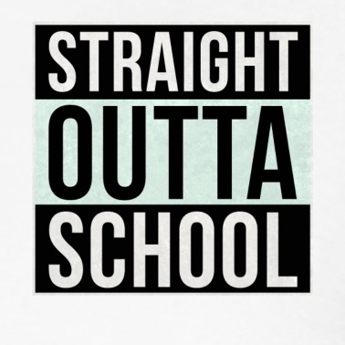 Abschluss Poloshirt - Straight Outta School Abschluss Abi Abschlusspulli