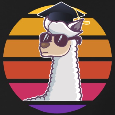 Abschluss Poloshirt - Lama Doktorhut Abschluss Retro Lama Promotion