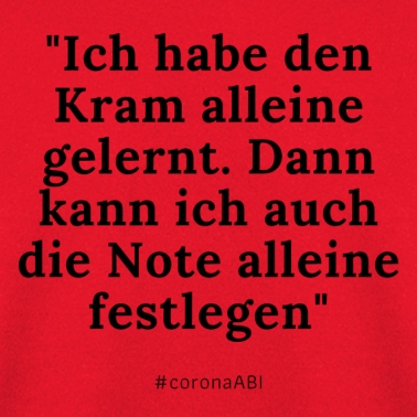 Abitur Pullover - Corona Abitur