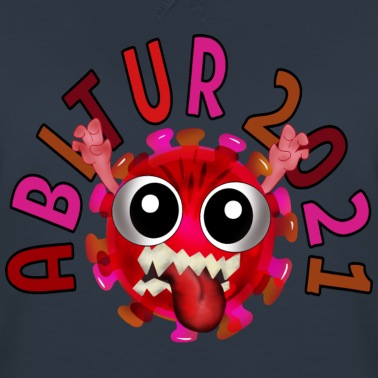 Abitur Pullover - Abitur 2021 Pandemie VIRUS CARTOON ABITURIENT