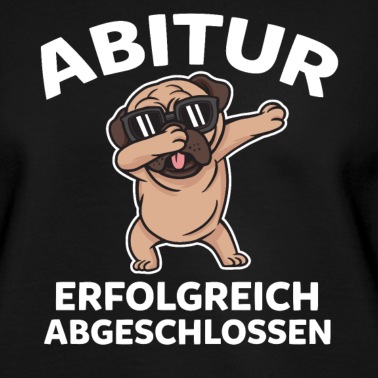 Abitur Pullover - Hund Mops Gymnasium Abi Abitur Schulabschluss Gymn