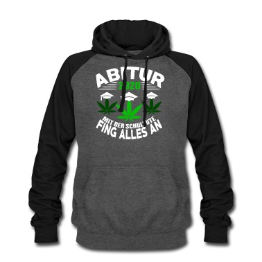 Abitur Hoodie - Abitur mit der Schultüte fing alles an
