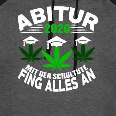 Abitur Hoodie - Abitur mit der Schultüte fing alles an