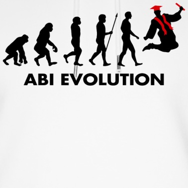 Abitur Hoodie - Abi Evolution Entwicklung Abitur Schulabschluss