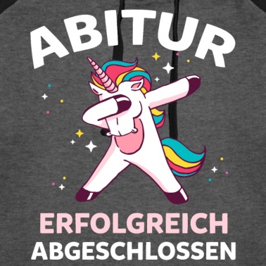 Abitur Hoodie - Gymnasium Dabbing Einhorn Abi Abitur Schulabschlus