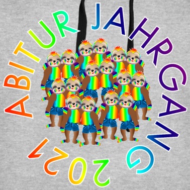 Abitur Hoodie - Abitur Jahrgang 2021 Faultiere SOLIDARITÄT RESPEKT