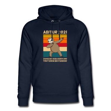 Abitur Hoodie - Abitur 2021 Faultier Homeschooling Dabbing