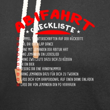 Abitur Hoodie - Abifahrt Checkliste Abireise Abitur Abifeier