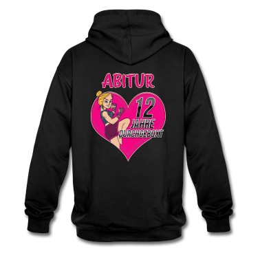 Abitur Hoodie - Abitur 12 Jahre durchgeboxt Abschluss Klasse