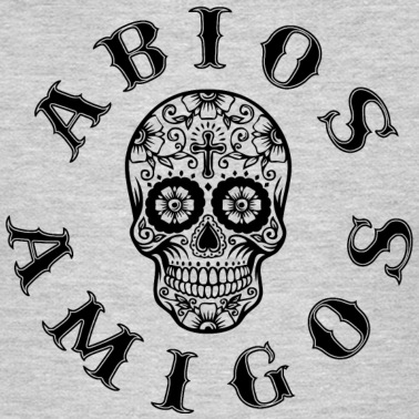 Abitur T-Shirt - Abios Amigos schwarz