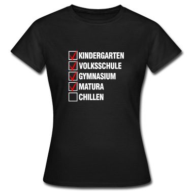 Abitur T-Shirt - Matura Checkliste Spass Abitur Geschenk