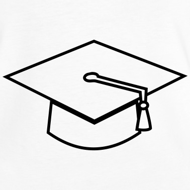 Abitur T-Shirt - Abschluss Hut Symbol