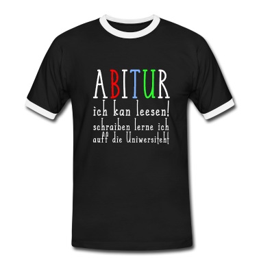 Abitur T-Shirt - Abitur lesen kann ich / Lustige Abishirt