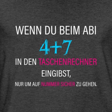 Abitur T-Shirt - Abitur Mathe Taschenrechner