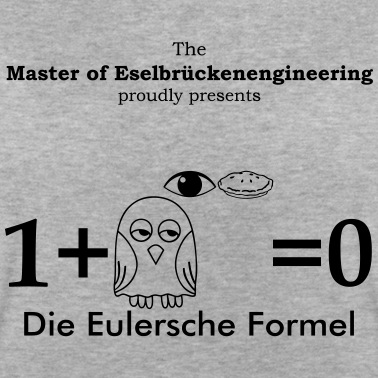 Abitur T-Shirt - Eulersche Formel Eule Pi Eye