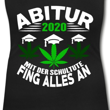 Abitur T-Shirt - Abitur mit der Schultüte fing alles an