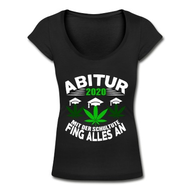 Abitur T-Shirt - Abitur mit der Schultüte fing alles an