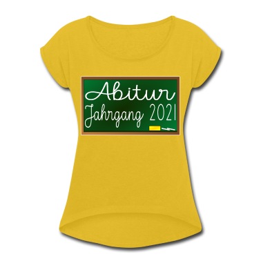 Abitur T-Shirt - ABITUR Jahrgang 2021 RETRO SCHULTAFEL