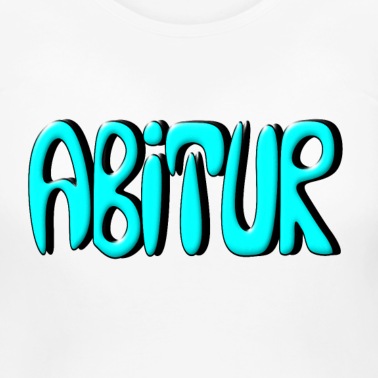 Abitur T-Shirt - Abitur Schriftzug Handlettering Lettering Abi