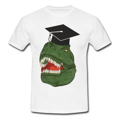 Abitur T-Shirt - Dinosaurier Abschluss Dino Abitur Geschenk
