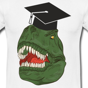 Abitur T-Shirt - Dinosaurier Abschluss Dino Abitur Geschenk