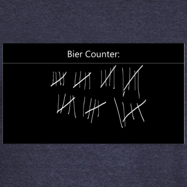 Abschlussfahrt Pullover - Bier Counter zum Feiern