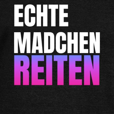 Abschlussfahrt Pullover - Lustiger Spruch Echte Mädchen Reiten