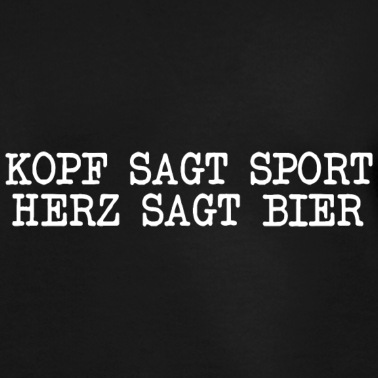 Abschlussfahrt Pullover - Kopf sagt Sport, Herz sagt Bier | Party Geschenk