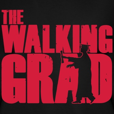 Abschlussfahrt Pullover - The walking Grad Student Abschluss Schüler Dead