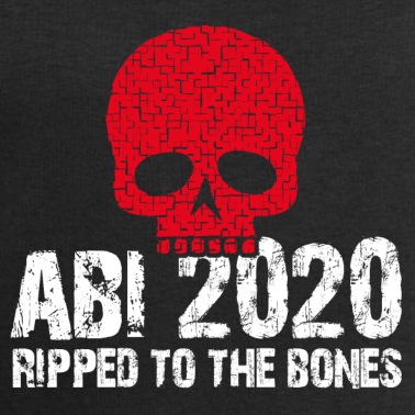 Abschlussfahrt Pullover - Abi Skull red ripped to the bones