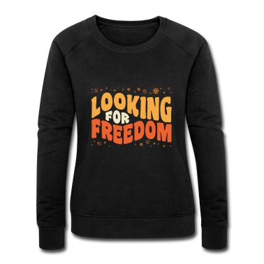 Abschlussfahrt Pullover - Looking for freedom Retro Peace Hippie Geschenk