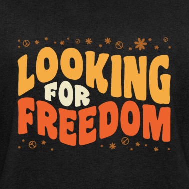 Abschlussfahrt Pullover - Looking for freedom Retro Peace Hippie Geschenk
