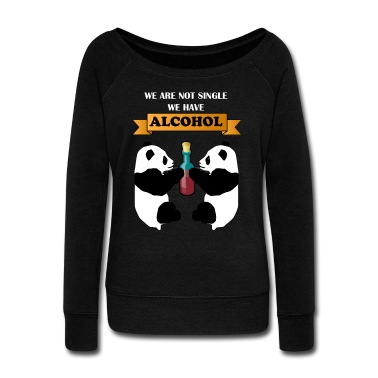 Abschlussfahrt Pullover - Panda Alkohol Lustige Sprüche We Are Not Single