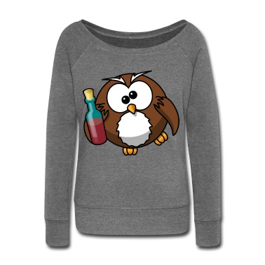 Abschlussfahrt Pullover - Party Eule mit Alkohol lustige Tiere