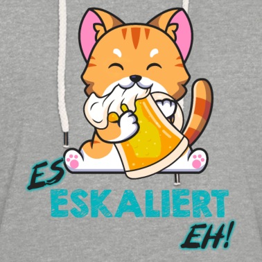 Abschlussfahrt Hoodie - Es eskaliert eh! Katze mit Bierkrug Party T-Shirt