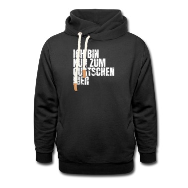 Abschlussfahrt Hoodie - Lustiger Spruch Ich bin nur zum quatschen hier