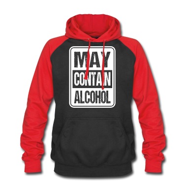 Abschlussfahrt Hoodie - MAY CONTAIN ALCOHOL Lustiges Saufen Geschenk