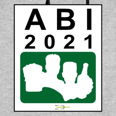 Abschlussfahrt Hoodie - Bier Liga Logo ABI 2021 Grün