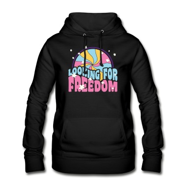 Abschlussfahrt Hoodie - Looking for freedom Retro Peace Hippie Geschenk