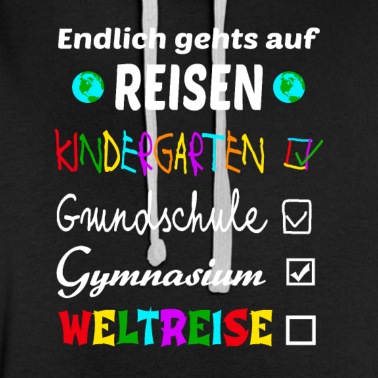 Abschlussfahrt Hoodie - Weltreise Abschluss Abitur