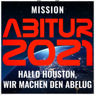 Abschlussfahrt Hoodie - MISSION ABITUR 2021 - HALLO HOUSTON MACHEN ABFLUG