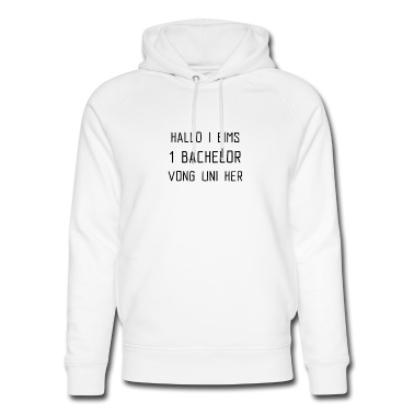 Abschlussfahrt Hoodie - HALLO I BIMS 1 BACHELOR Geschenk Design!