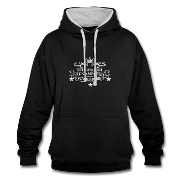 Abschlussfahrt Hoodie - Fußball Legende Ich kam, sah und siegte