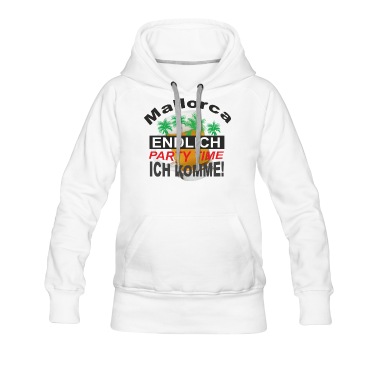 Abschlussfahrt Hoodie - Mallorca Party Time Malle Ibiza Strand Geschenk